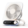 JF136 Ventilatore portatile da tavolo e da appendere ad ampio angolo con 199 livelli di velocità - Beige