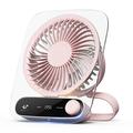 JF136 Ventilatore portatile da tavolo e da appendere ad ampio angolo con 199 livelli di velocità