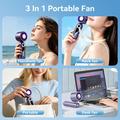 Ventilatore portatile da collo 3 in 1 JF163 - 4000mAh - Grigio