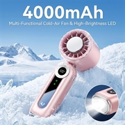 Ventilatore portatile da collo 3 in 1 JF163 - 4000mAh - Rosa