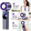 Ventilatore portatile TEC con raffreddamento ad aria JF166 a 199 velocità - Grigio