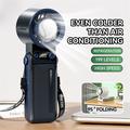 Ventilatore portatile JF168 con funzione di raffreddamento ad aria, 6000mAh - Grigio