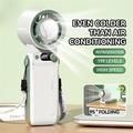 Ventilatore portatile JF168 con funzione di raffreddamento ad aria, batteria da 6000mAh - Bianco