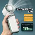 Ventilatore portatile JF168 con funzione di raffreddamento ad aria, batteria da 6000mAh - Bianco