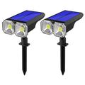 JG025 Luci da giardino a LED a energia solare con montaggio a terra o a parete