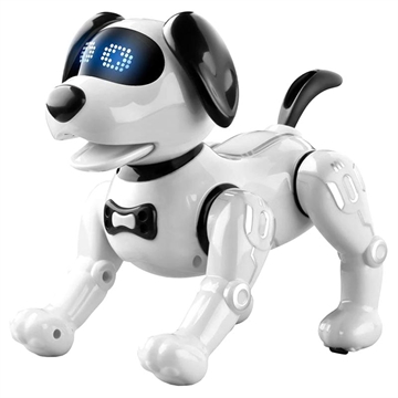 Cane Robot Intelligente JJRC R19 con Telecomando per Bambini - Bianco / Nero
