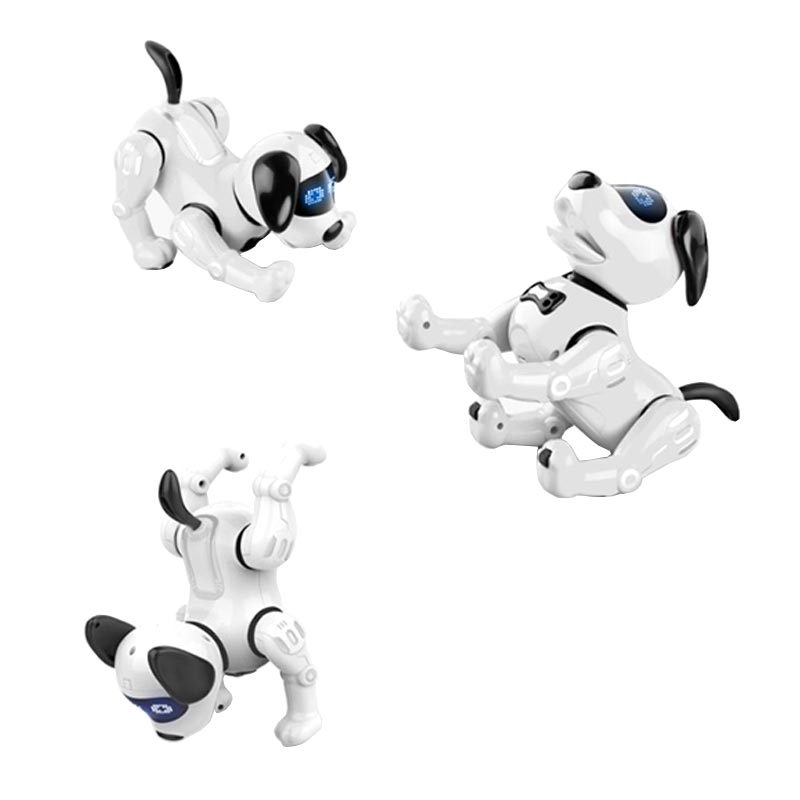 Cane Robot Intelligente Per Bambini Con IA – Comando A Gesto, Telecomando, Touch, LED E Suoni (4+ Anni)