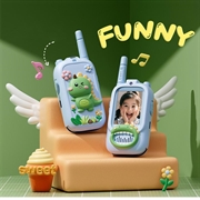 JK200 Video Walkie-Talkie per bambini con telecamera - 2 pezzi. - Dinosauro blu