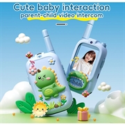 JK200 Video Walkie-Talkie per bambini con telecamera - 2 pezzi. - Dinosauro blu