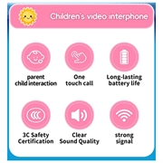 JK200 Video Walkie-Talkie per bambini con telecamera - 2 pezzi. - Dinosauro blu