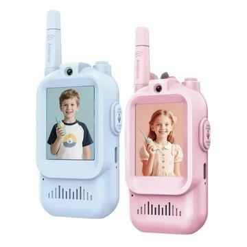 JK200 Video Walkie-Talkie per bambini con telecamera - 2 pezzi. - Blu / Rosa