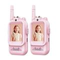JK200 Video Walkie-Talkie per bambini con telecamera - 2 pezzi. - Rosa