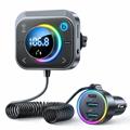 Joyroom JR-CL18 Caricabatteria da auto / Trasmettitore FM Bluetooth con RGB - 30W