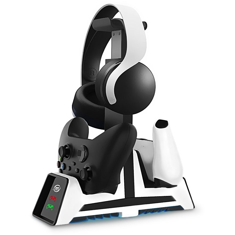 PS5 DualSense Controller Stazione di Ricarica e Cuffie Stand JYS-P5113