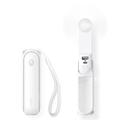 Jisulife Life8 Mini ventilatore portatile 3 in 1 con funzione power bank - Bianco