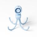 Jisulife Ventilatore per passeggino 4 con treppiede flessibile e luce notturna 5000mAh - Blu