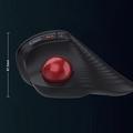 Mouse wireless con trackball ergonomico Jomaa JOM255 - Nero