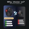 Mouse wireless con trackball ergonomico Jomaa JOM255 - Nero