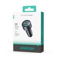 Joyroom JR-CCN19 Caricabatteria da auto da 65W con 3 porte PD e QC - 2 porte USB-C, 1 porta USB-A - Grigio