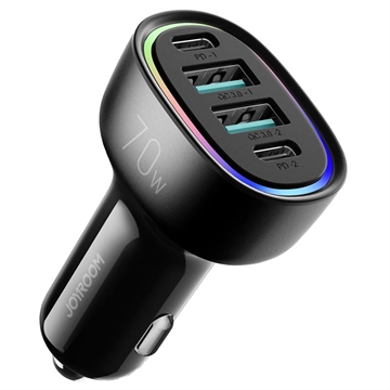 Caricabatterie da Auto con Cavo USB-C e 2x USB Ports Q2Power - 3.1A