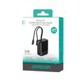 Power bank Joyroom JR-PC1 da 10000mAh con cavi USB-C e Lightning integrati - Nero