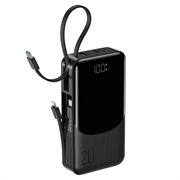 Power bank Joyroom JR-PC2 da 20000mAh con 3 cavi integrati e display a LED - 22.5W
