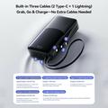 Power bank Joyroom JR-PC2 da 20000mAh con 3 cavi integrati e display a LED - 22.5W