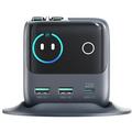 Joyroom JR-TRD01 Podix Caricabatterie da tavolo GaN da 140W con cavi USB-C retrattili - Grigio