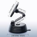 Joyroom JR-ZS510 Supporto magnetico pieghevole per auto con base a ventosa - Nero