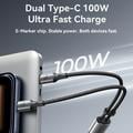 Joyroom S-A57 Cavo di ricarica da USB-C a 2x USB-C - 100W, 1.5m - Grigio
