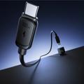 Joyroom potente caricatore da auto PD QC a 3 porte con cavo USB-C da 1.2m incluso - 145W - Grigio scuro