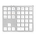 Tastiera Bluetooth K-35 sottile a 35 tasti per computer portatile tastiera tablet accessori - argento bianco