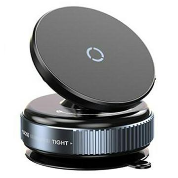 K009 Supporto magnetico compatto per telefono da auto per cruscotto e parabrezza - nero