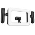 Anello luminoso portatile K03 con supporto per telefono - Nero