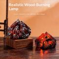 Lampada a LED K06 con effetto fiamma color carbone / Luce notturna con effetto fuoco