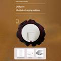 Lampada a LED K06 con effetto fiamma color carbone / Luce notturna con effetto fuoco
