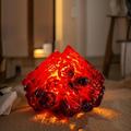 Lampada a LED K06 con effetto fiamma color carbone / Luce notturna con effetto fuoco