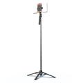 K06 Bastone per selfie magnetico Bluetooth con doppia luce di riempimento - 170cm - Nero