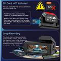 K17 doppia dash cam 4K con visione notturna HDR, GPS e Wi-Fi - Nero