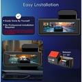 K17 doppia dash cam 4K con visione notturna HDR, GPS e Wi-Fi - Nero