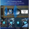 K17 doppia dash cam 4K con visione notturna HDR, GPS e Wi-Fi - Nero