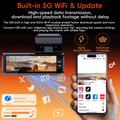 K19 Dual Dash Cam 4K Ultra HD con GPS e Wi-Fi - Nero