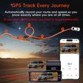 K19 Dual Dash Cam 4K Ultra HD con GPS e Wi-Fi - Nero