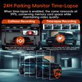 K19 Dual Dash Cam 4K Ultra HD con GPS e Wi-Fi - Nero
