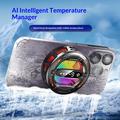 Supporto magnetico per telefono K31 con controllo della temperatura tramite IA - Nero