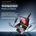 Cavo di alimentazione USB-C/CC K595 da 140W - Display digitale, regolazione della tensione a 6 livelli - 1.5m - Nero