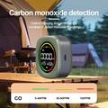 Rilevatore di monossido di carbonio 3 in 1 K5B con sensore di temperatura/umidità per il campeggio - Verde