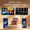 Adattatore wireless 4 in 1 K6 Plus per CarPlay/Android Auto - AirPlay, Miracast - Arancione
