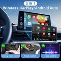 Adattatore K6 Ultra Wireless CarPlay/Android Auto 2 in 1 – Bluetooth 4.2, Wi-Fi dual-band - Argento
