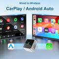 Adattatore K6 Ultra Wireless CarPlay/Android Auto 2 in 1 – Bluetooth 4.2, Wi-Fi dual-band - Argento